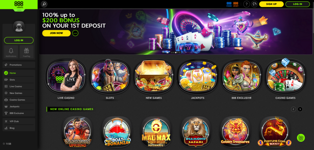 888 casino screenshot 1