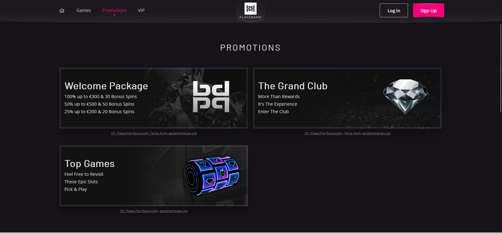 Playgrand casino promos