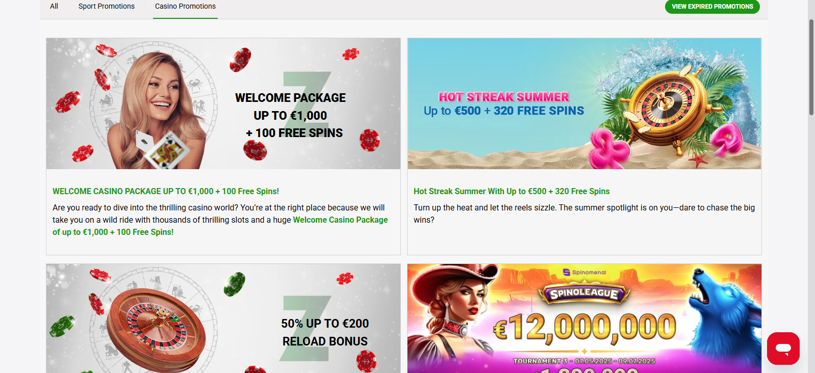 ZodiacBet casino bonuses