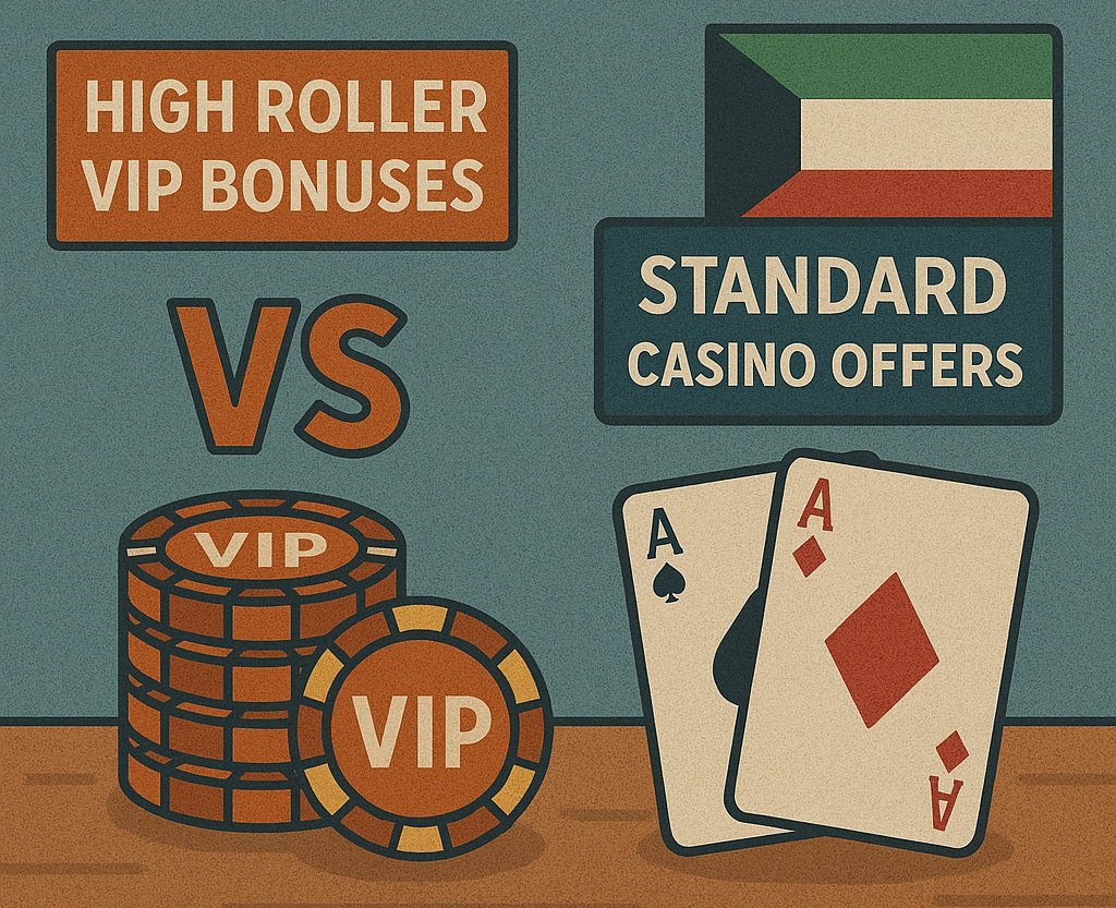 High Roller VIP Bonuses vs Standard Casino Offers in Kuwait’s Online Gambling Platforms