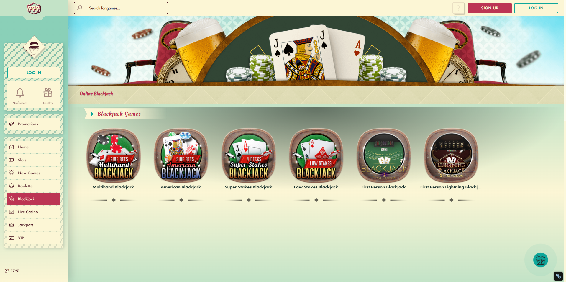 Play 777 Casino Blackjack