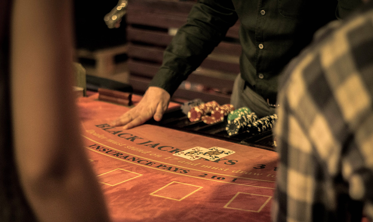 blackjack table
