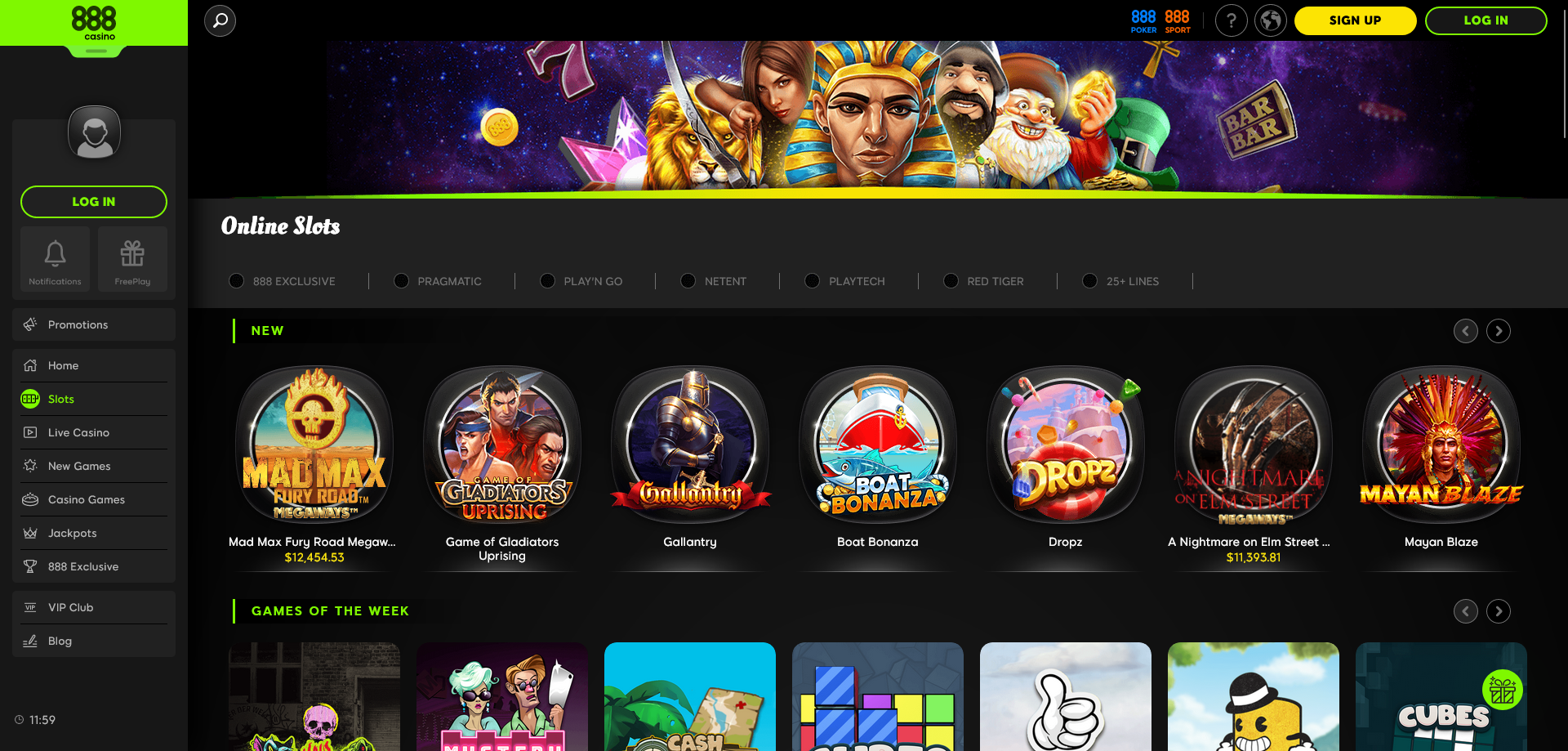 888 Casino screenshot 2