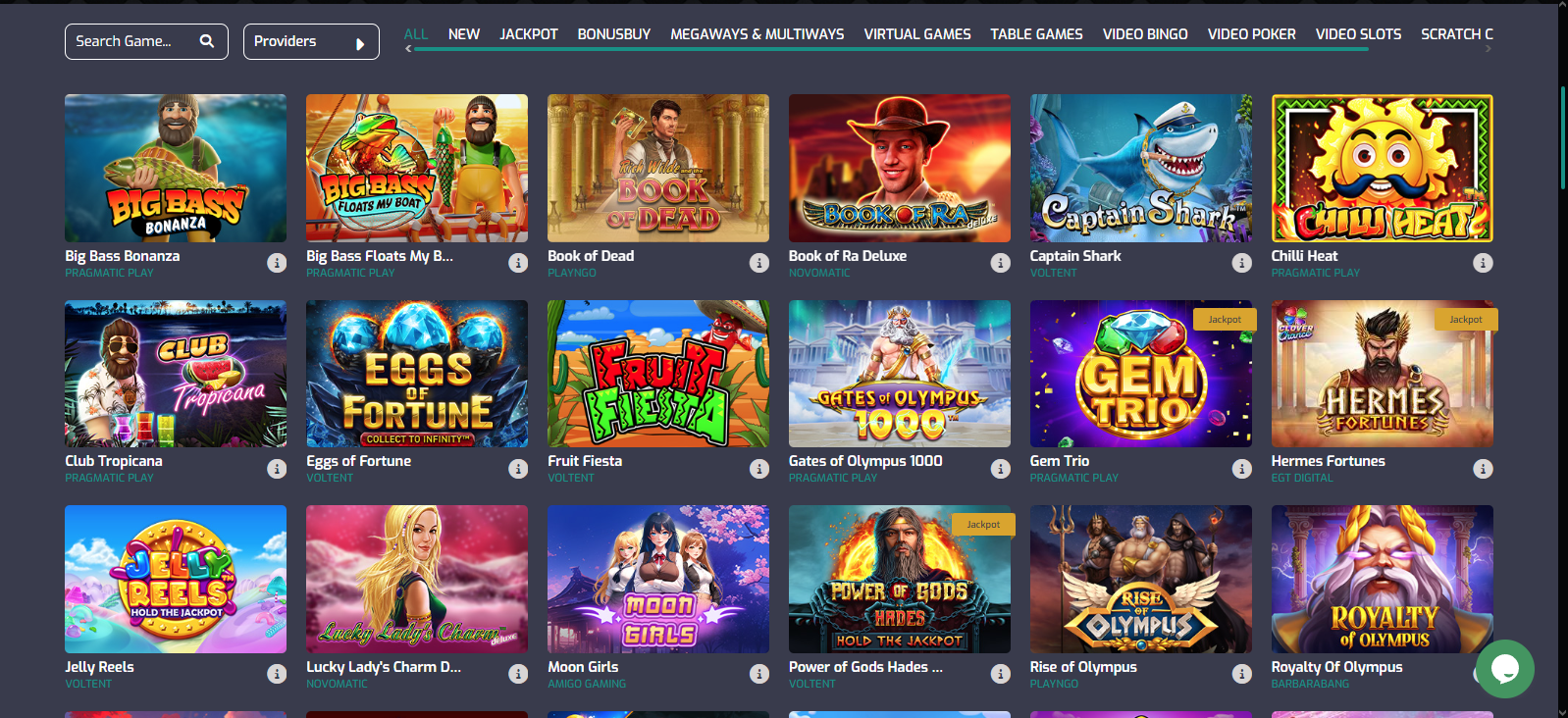 Cristal Poker casino online slot games
